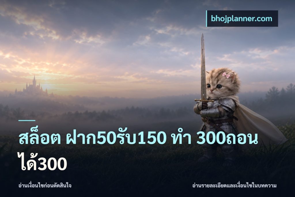 สล็อต ฝาก50รับ150 ทํา 300ถอนได้300
