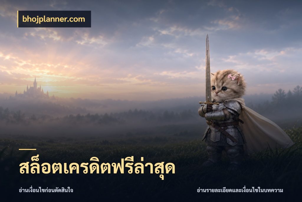 สล็อตเครดิตฟรีล่าสุด เลือกสไตล์ความสนุกจากรูปแบบเครดิต กับ bhojplanner.com