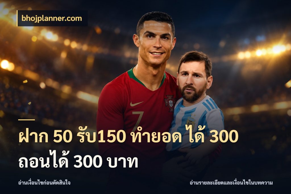 ฝาก 50 รับ150 ทำยอด ได้ 300 ถอนได้ 300 บาท bhojplanner.com จุดเด่นของเครดิตที่คนชอบเกมอยากรู้