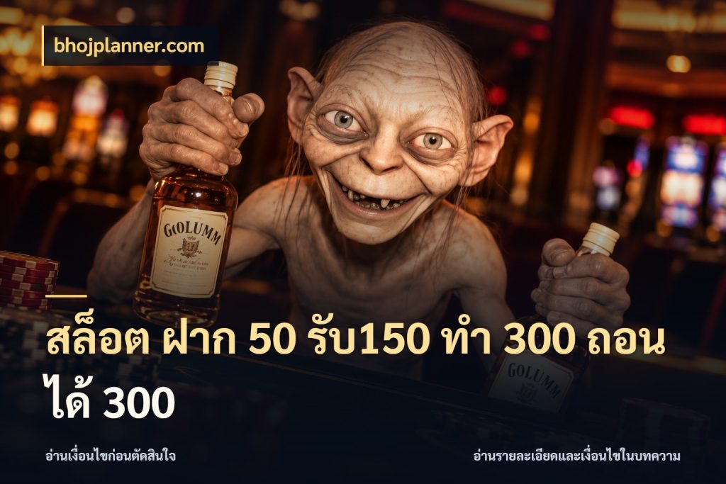 สล็อต ฝาก 50 รับ150 ทํา 300 ถอนได้ 300 จับคู่โบนัสกับสไตล์เกมที่ชอบ ในมุม bhojplanner.com