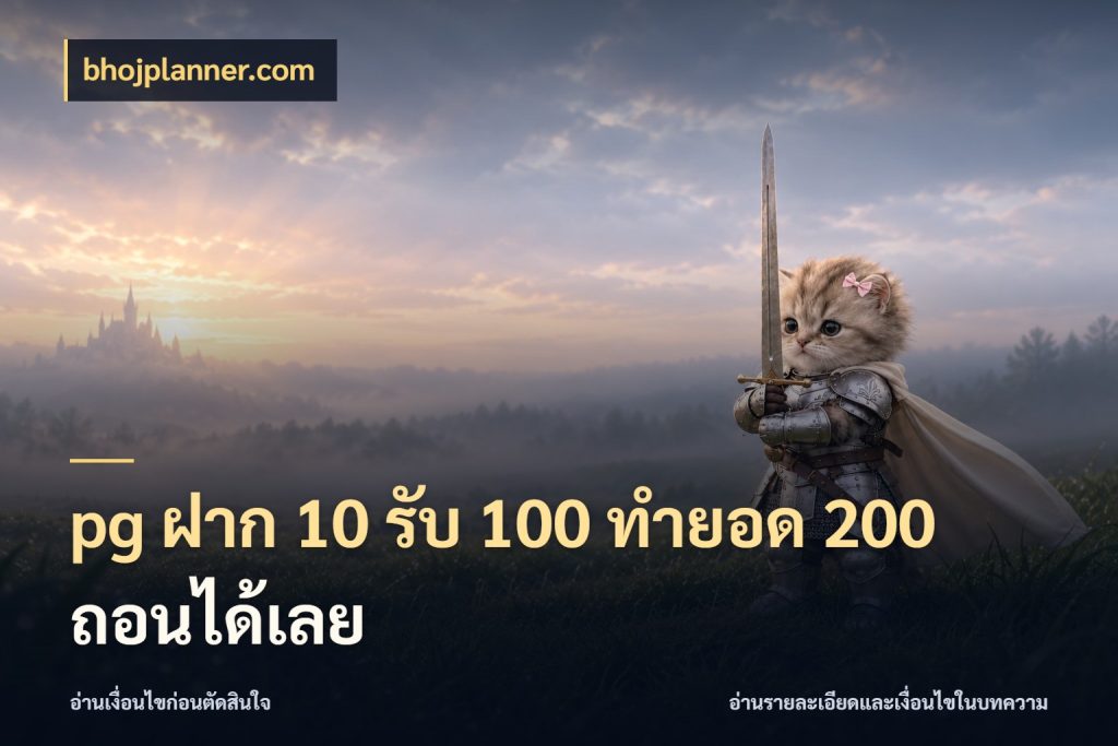 pg ฝาก 10 รับ 100 ทำยอด 200 ถอนได้เลย รูปแบบโบนัสกับสิทธิ์ของสายเกม กับ bhojplanner.com