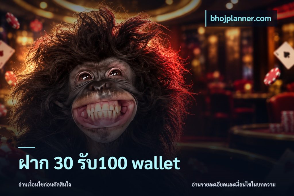 ฝาก 30 รับ100 wallet