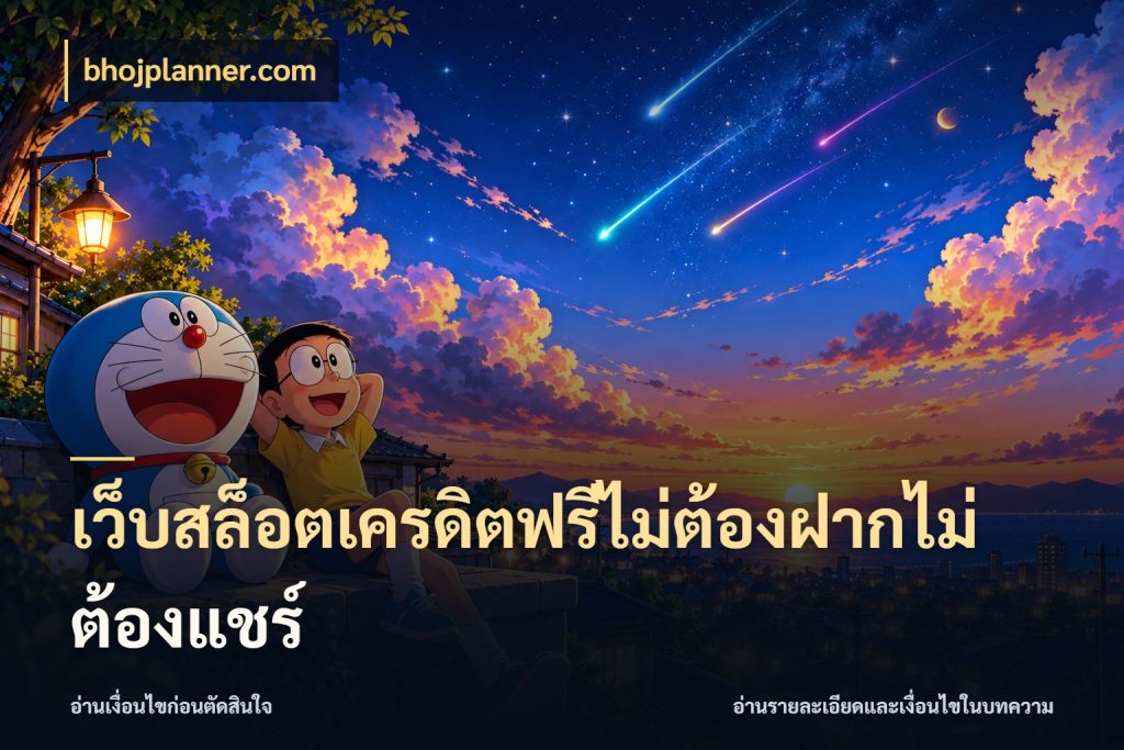 เว็บสล็อตเครดิตฟรีไม่ต้องฝากไม่ต้องแชร์ รู้จักยอดและขอบเขตของเครดิตฟรี ในมุม bhojplanner.com