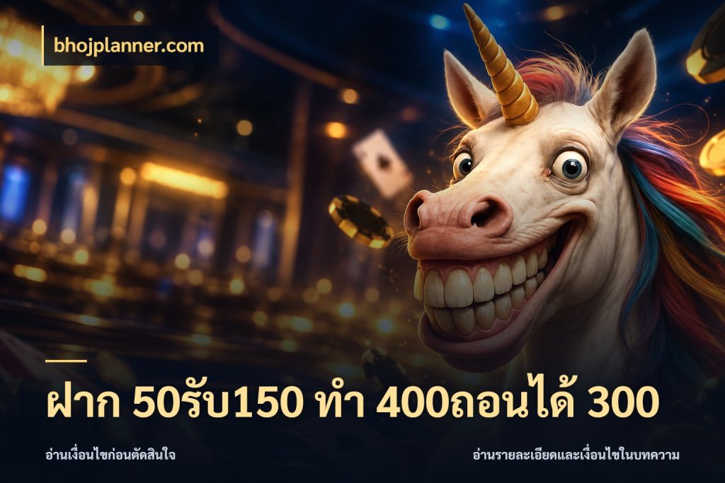 ฝาก 50รับ150 ทํา 400ถอนได้ 300 จุดเด่นของเครดิตที่คนชอบเกมอยากรู้ สไตล์ bhojplanner.com