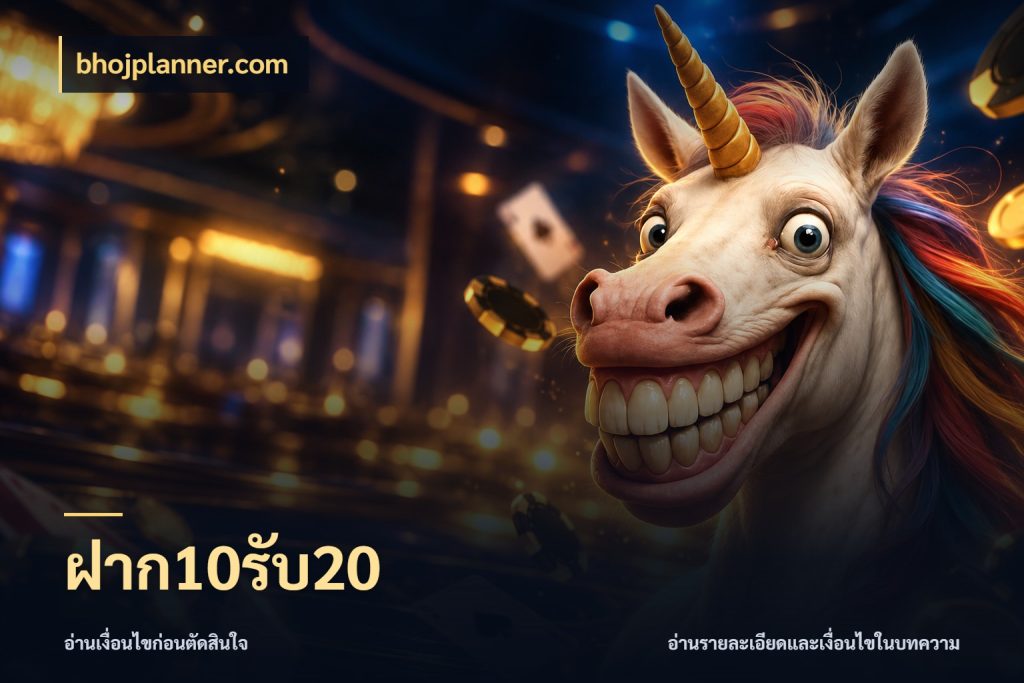 ฝาก10รับ20 จับประเด็นยอดรับก่อนเลือกความสนุก กับ bhojplanner.com