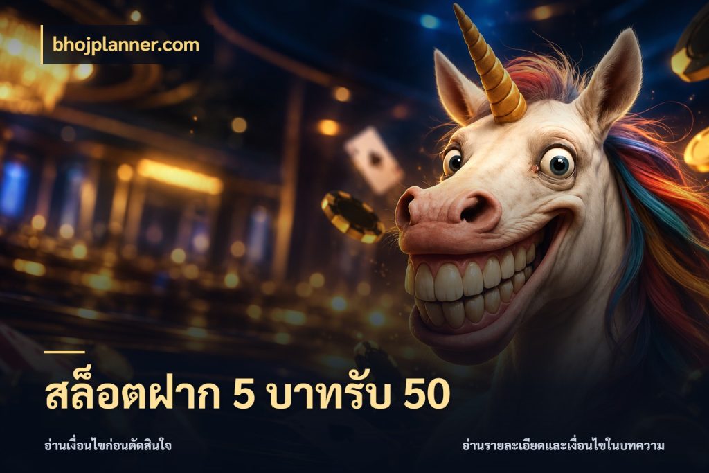 สล็อตฝาก 5 บาทรับ 50 รูปแบบโบนัสกับสิทธิ์ของสายเกม ในมุม bhojplanner.com