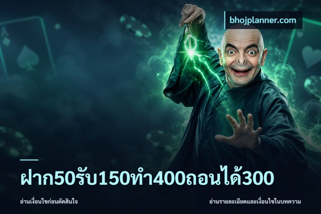 ฝาก50รับ150ทํา400ถอนได้300