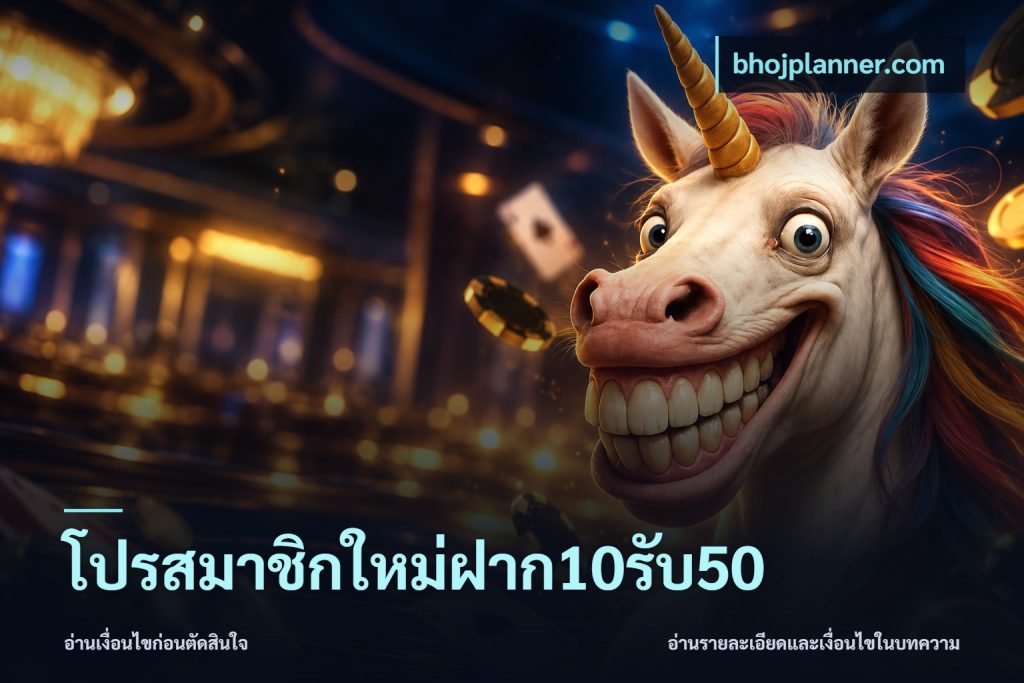 โปรสมาชิกใหม่ฝาก10รับ50