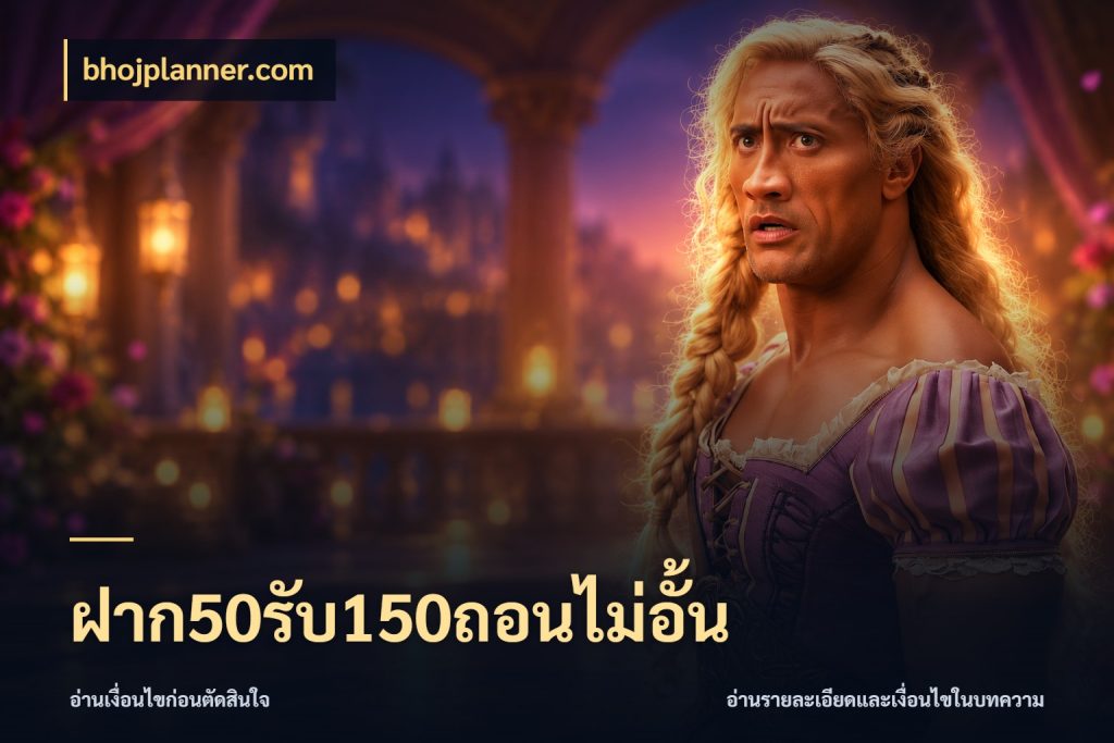 ฝาก50รับ150ถอนไม่อั้น จับประเด็นยอดรับก่อนเลือกความสนุก ในมุม bhojplanner.com
