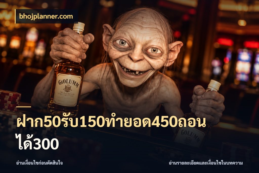 ฝาก50รับ150ทำยอด450ถอนได้300 เครดิตกับรูปแบบโปรที่ตรงใจ ในมุม bhojplanner.com