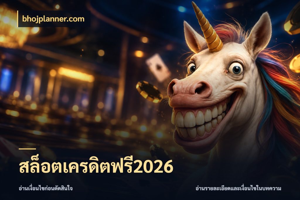 สล็อตเครดิตฟรี2026 bhojplanner.com ชนิดเครดิตกับสิทธิ์ที่คุณอยากรู้
