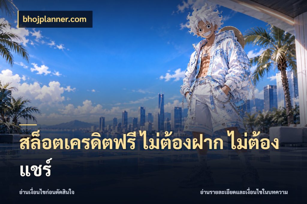 สล็อตเครดิตฟรี ไม่ต้องฝาก ไม่ต้องแชร์ จับมุมเด่นของเครดิตฟรีให้ตรงใจ สไตล์ bhojplanner.com